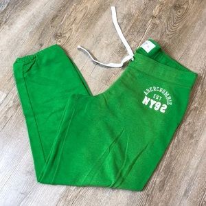 Abercrombie & Fitch Green Jogger Sweatpants
